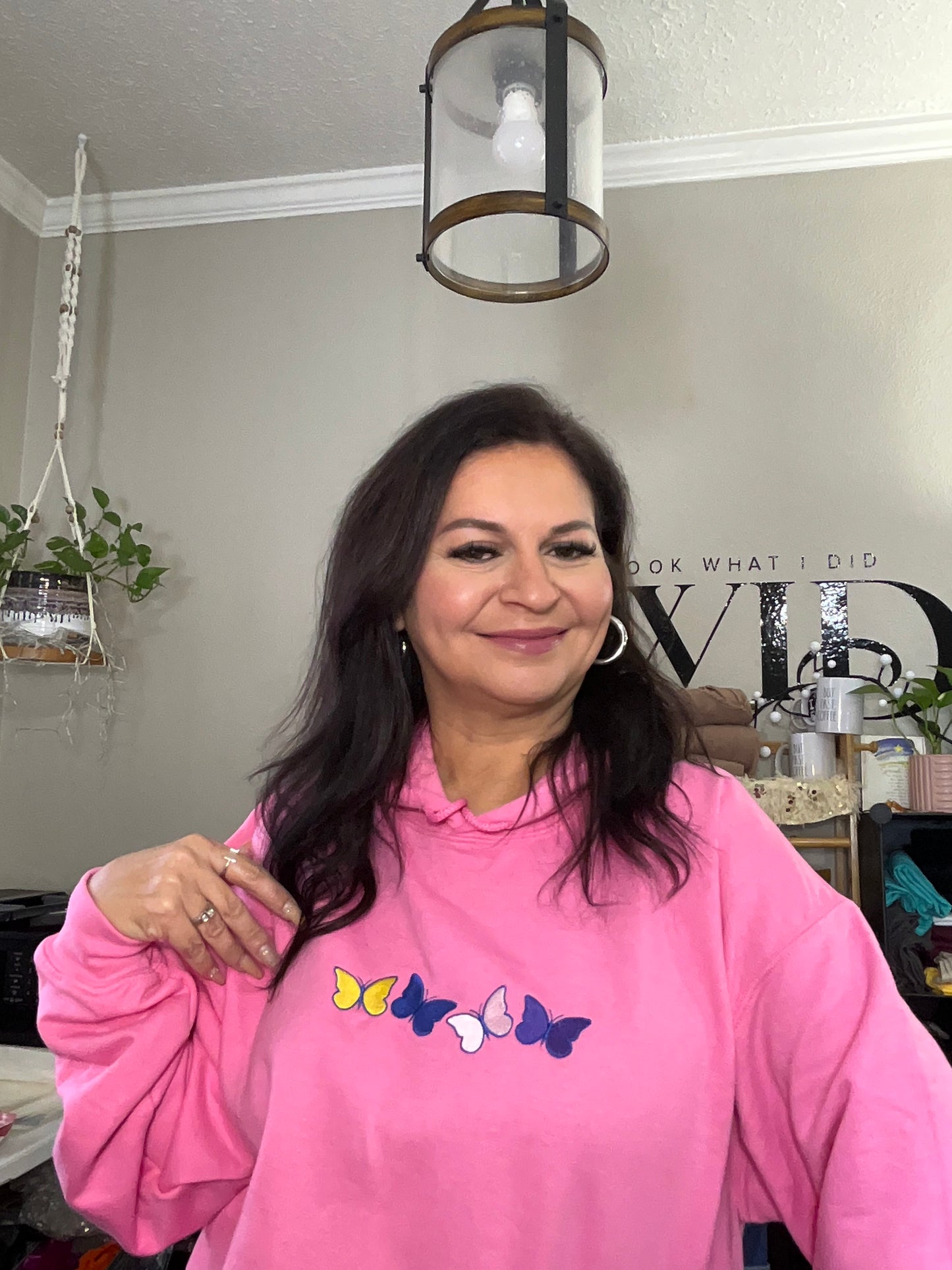 Pink Butterfly Hoodie