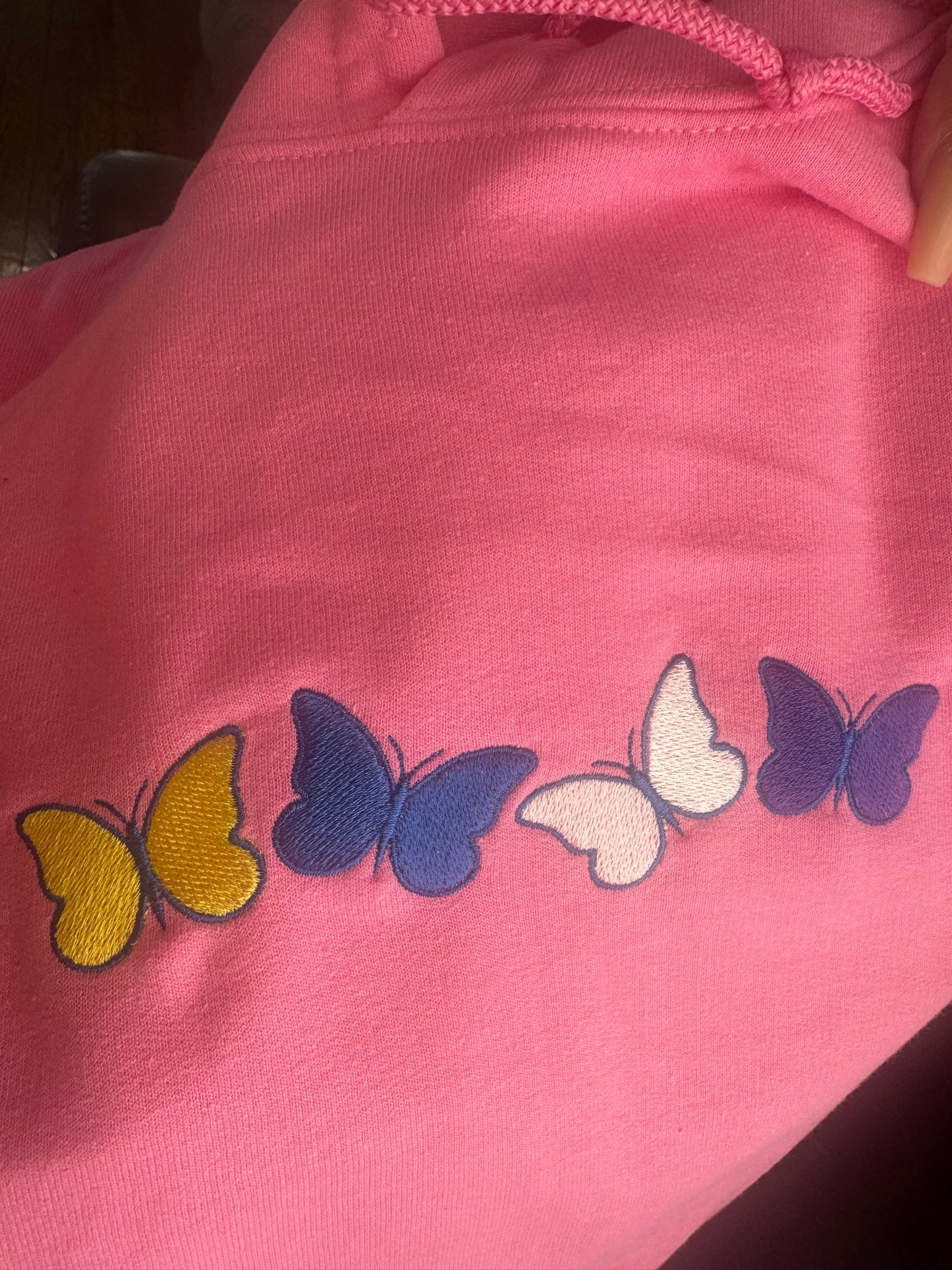 Pink Butterfly Hoodie