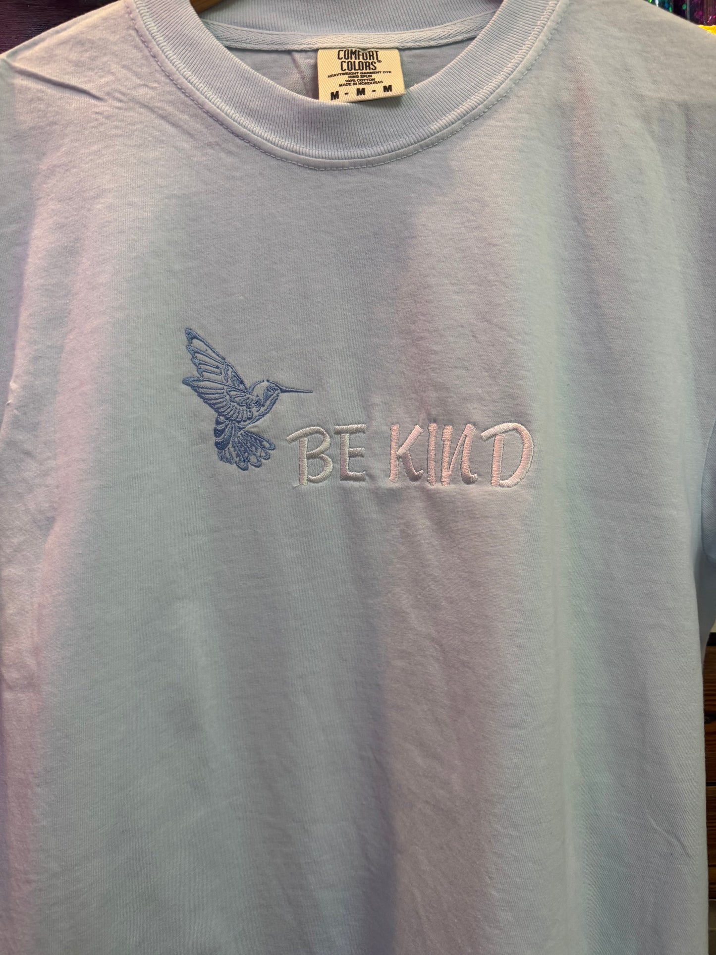 Be Kind with Hummingbird Embroidered