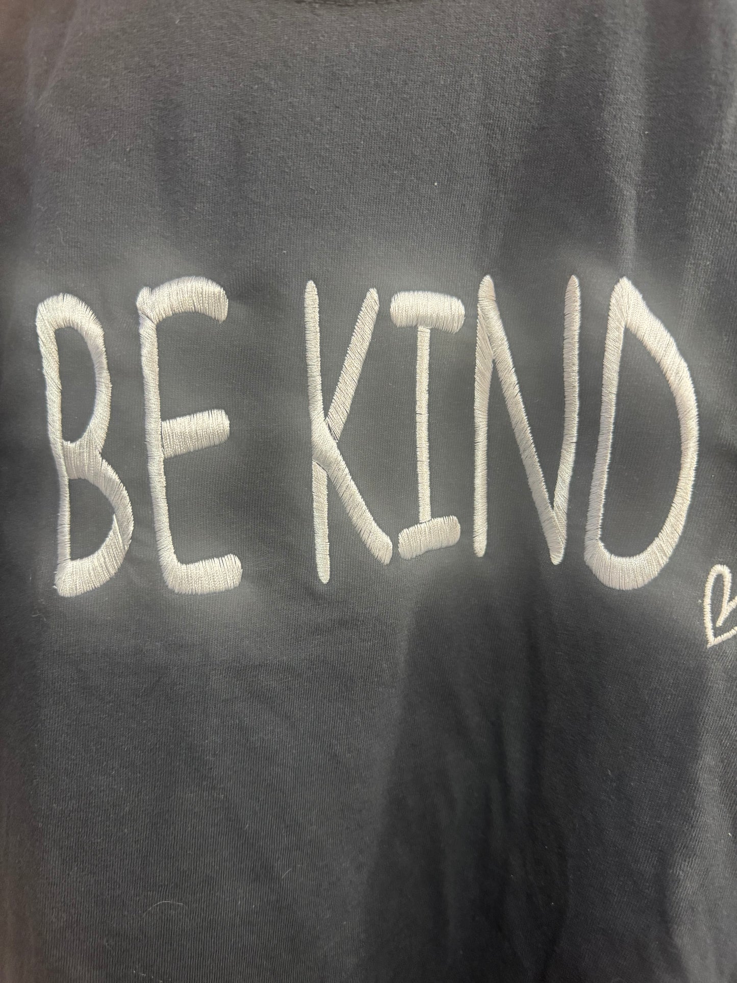 Be Kind w/Heart Embroidered Shirt