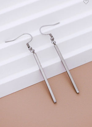 Stainless Steel Drop Earrings