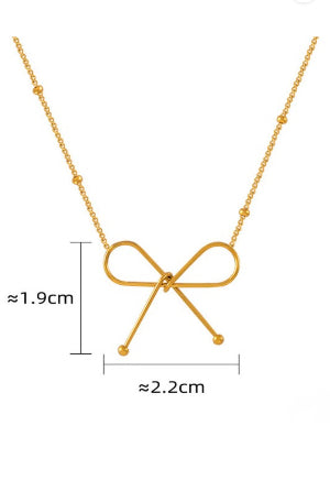 Dainty Bow Necklace