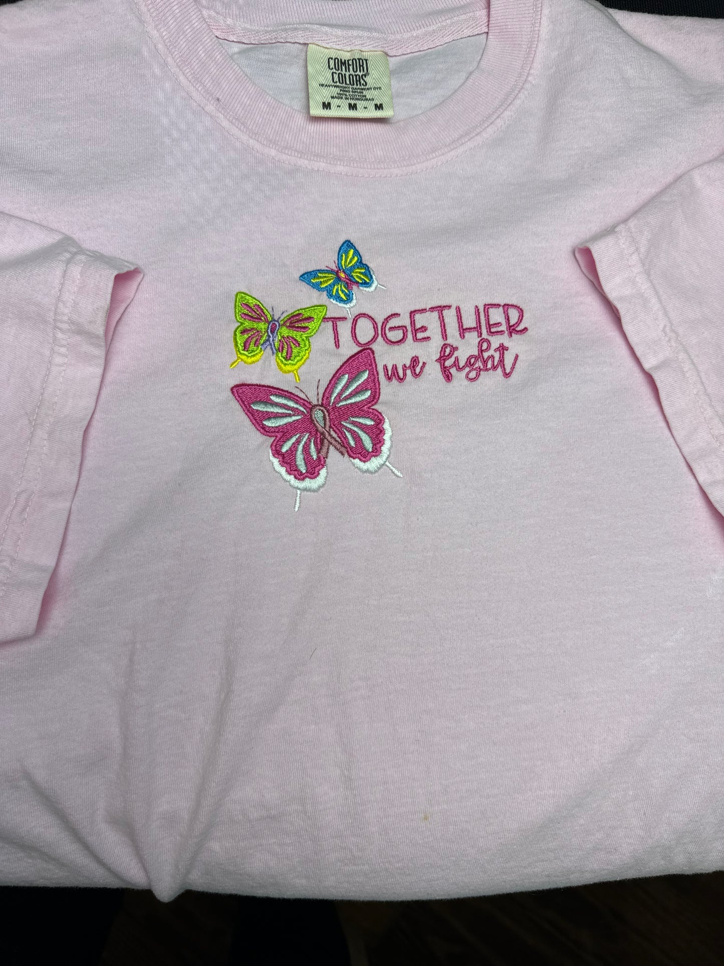 Cancer Awareness Embroidered Shirt