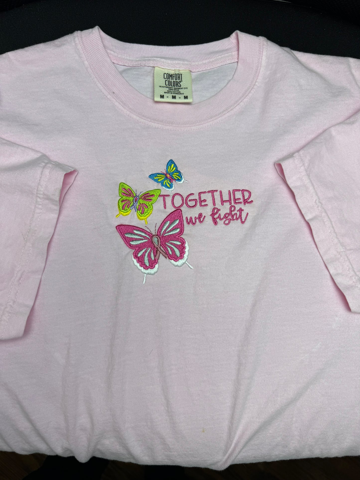 Cancer Awareness Embroidered Shirt