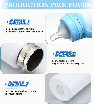 Baby Bottle 8oz Stainless Steel
