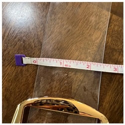 Gold Buckle Clear Belt