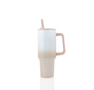 40 oz Holographic Tumbler - Mushroom Color