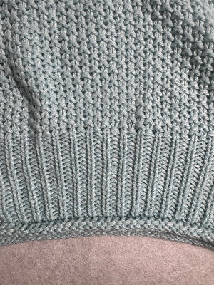 Dropped Shoulder Rolled Hem Sweater