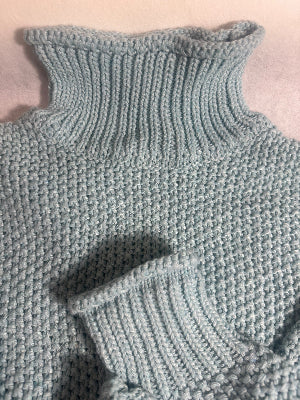 Dropped Shoulder Rolled Hem Sweater