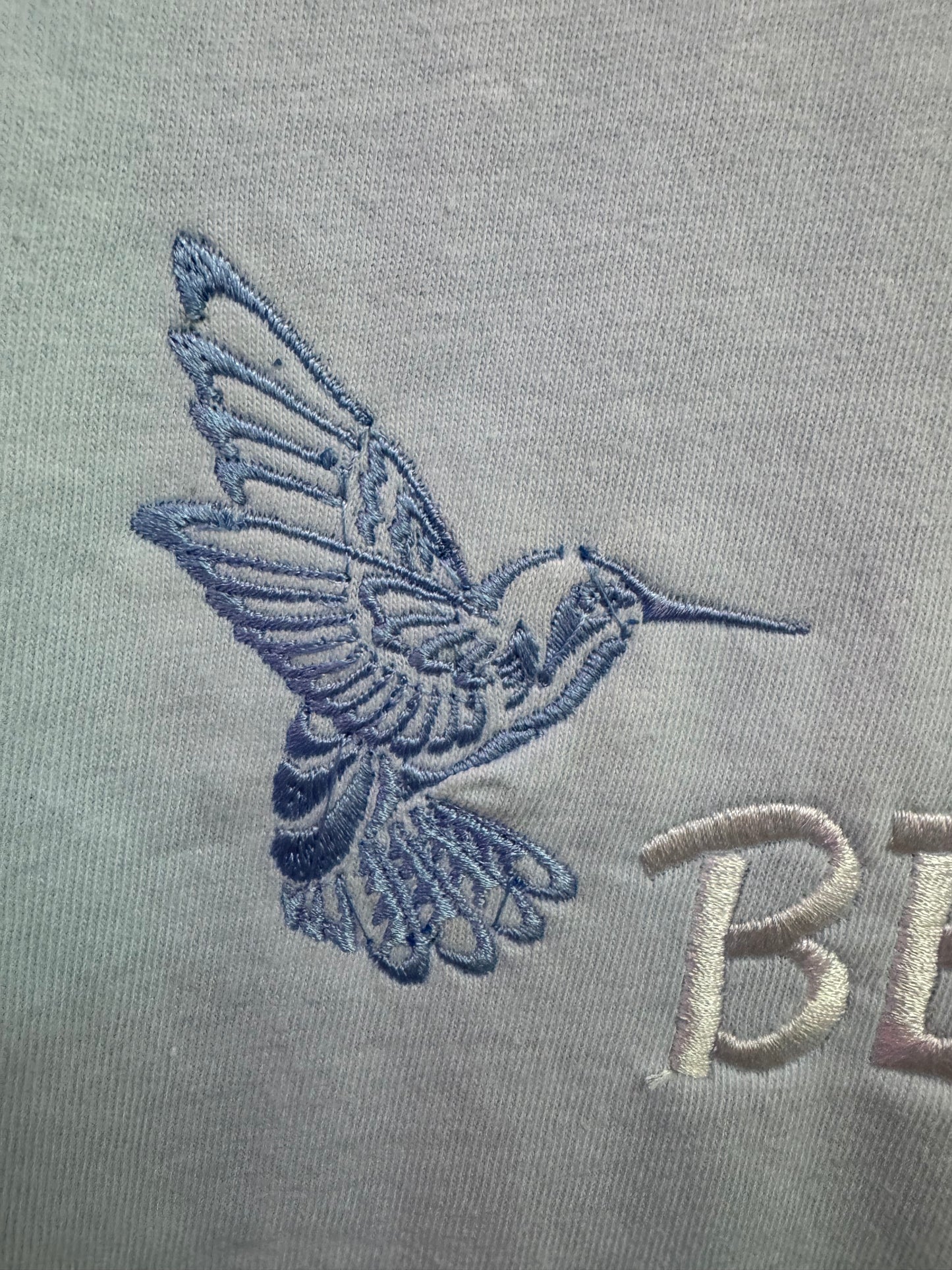 Be Kind with Hummingbird Embroidered