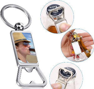 Metal Bottle Keychain