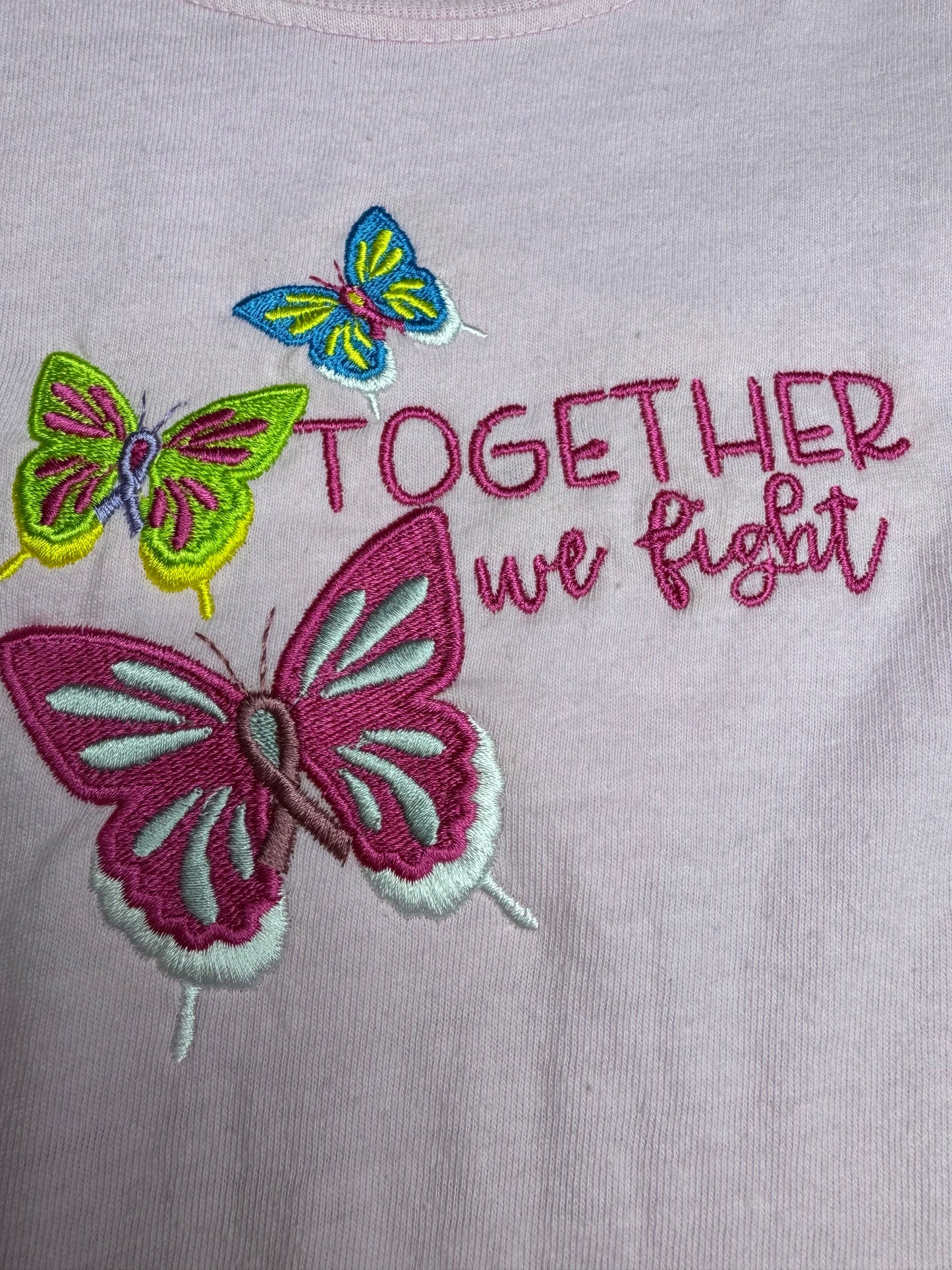 Cancer Awareness Embroidered Shirt