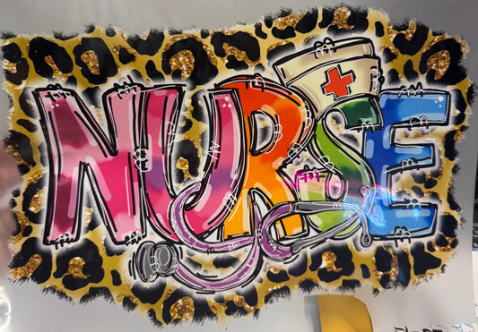 Nurse with animal print