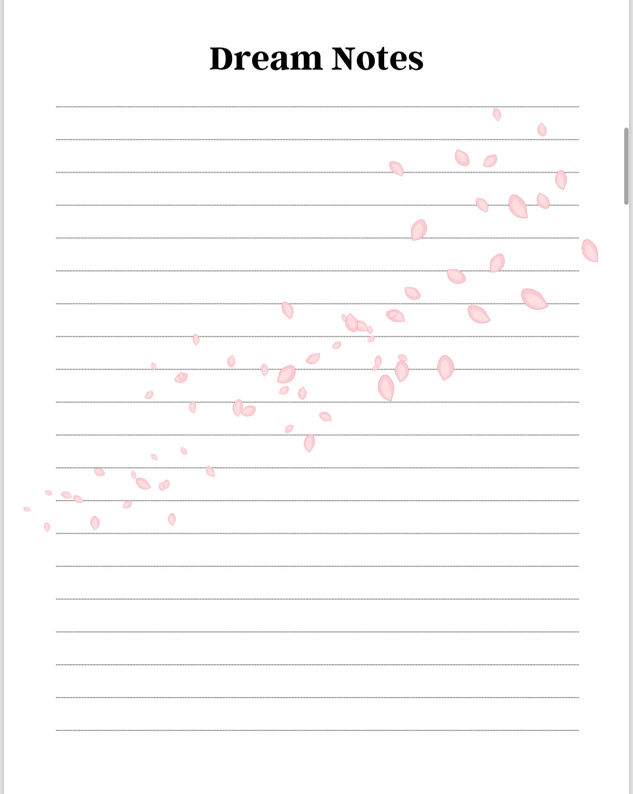 Anxiety Journal Template