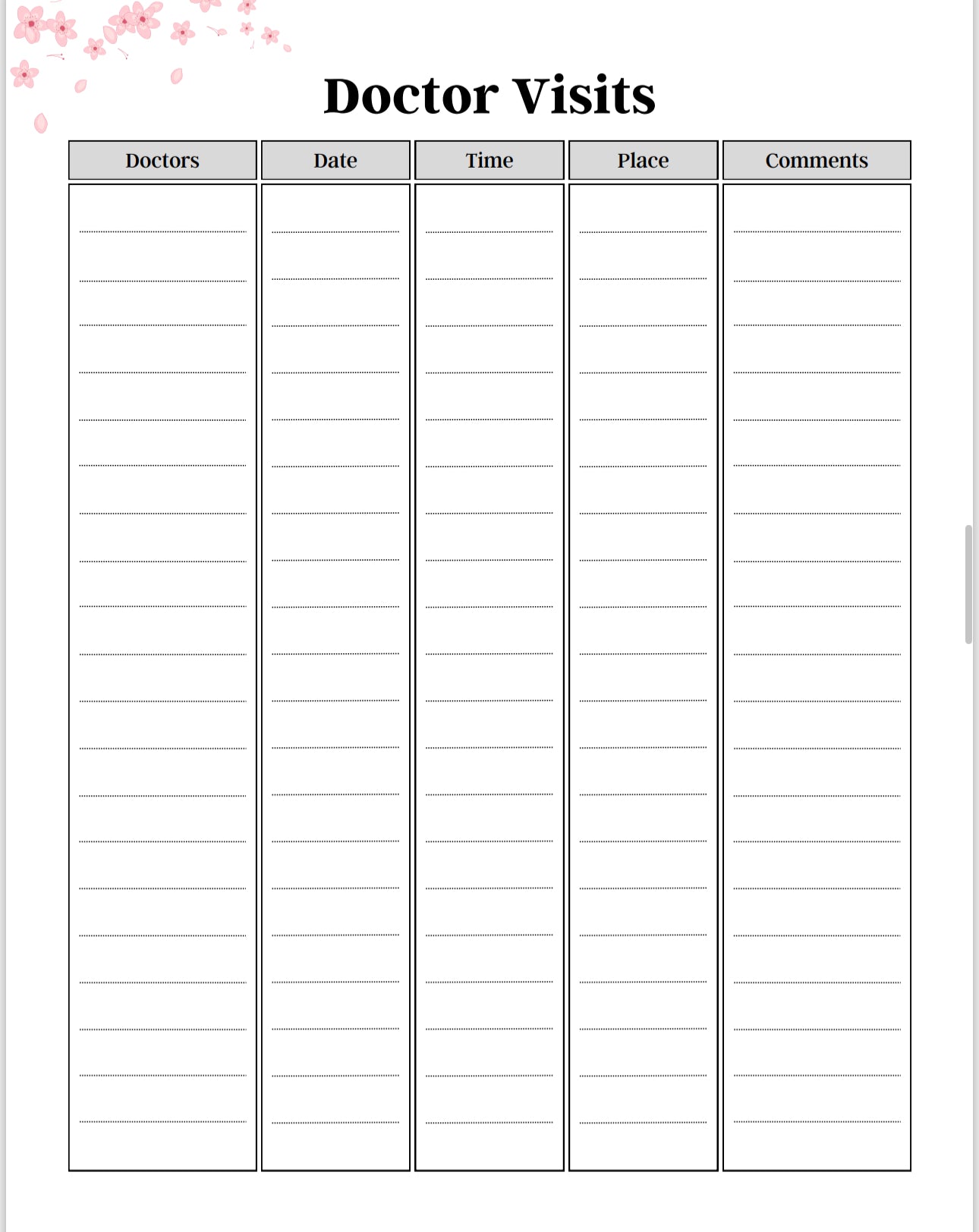 Anxiety Journal Template