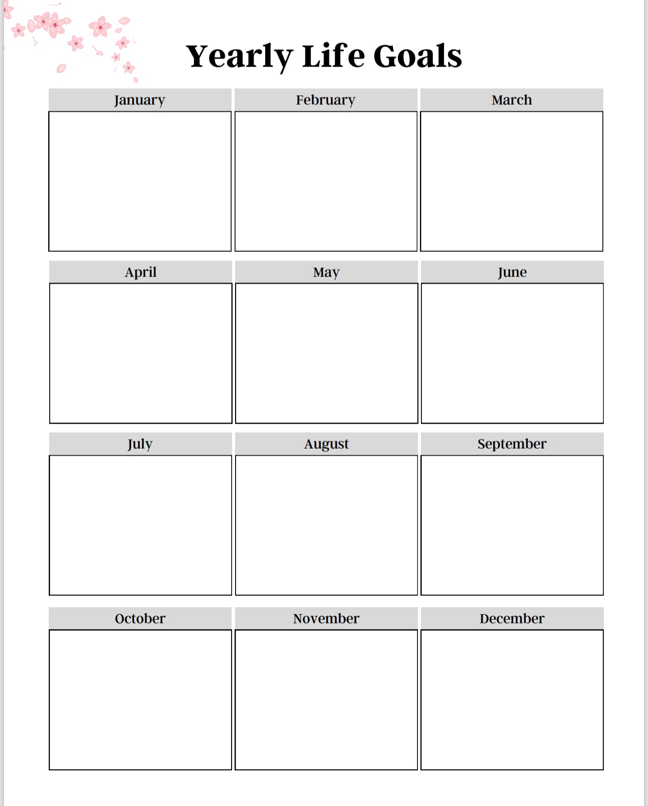 Anxiety Journal Template