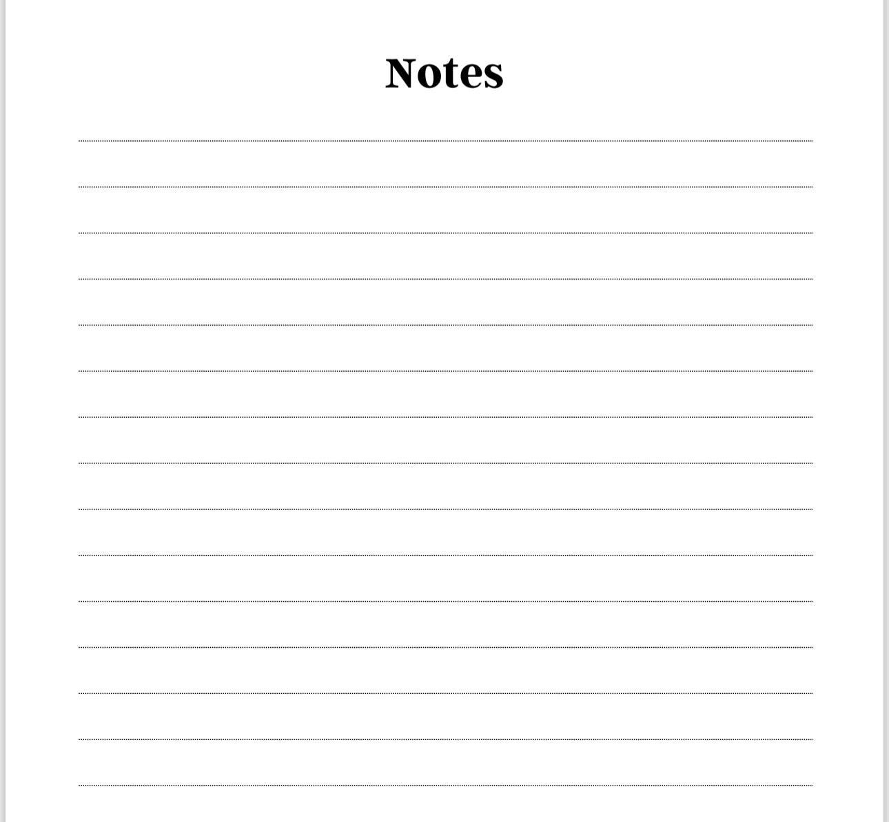 Anxiety Journal Template