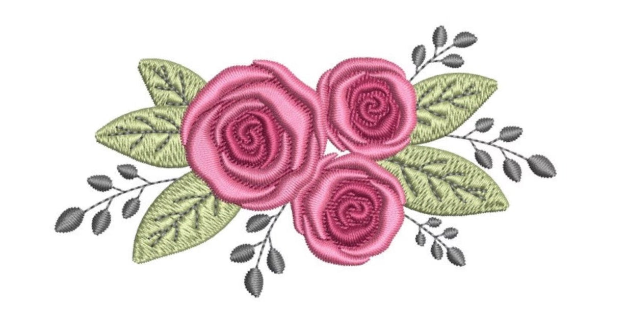 Roses Embroidery Design