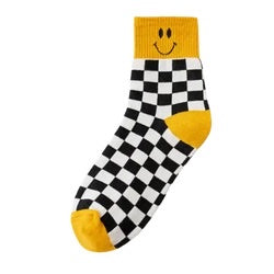 Retro Mustard Smiley Socks